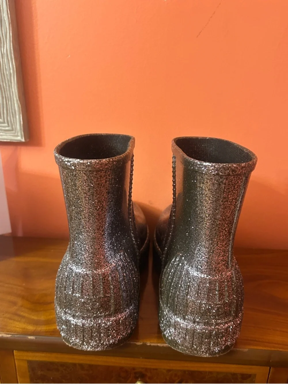 Ugg drizlita glitter wellie boots Size 6